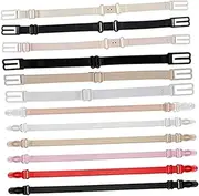 [SAFIGLE] Set of 12 Bra Strap Clips Anti-slip Bra Buckle Bra Straps Holder Women's Bra Straps Clip Adjustable Bra Straps Non-slip Bra Straps for Sports