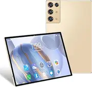 Tablet 8GB+256GB 10.1 inch Screen 5G Calling 10-Core MTK6797 Processor 128GB Expandable ry Large Storage Capacity High-Clear Large Screen BT5.0 7000mAh Battery Long Standby Gold AU Plug