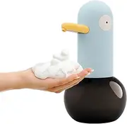 400mL Duck Shaped Automatic Foam Soap Dispenser Touc Foaming Soap Dispenser USB Rechargeable Desktop Infrared Soap Dispenser for Home Kitche Toilet Office Hotel Blue One Size