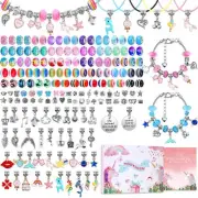 180 Pcs Charm Bracelet Making Kit for Girls Mckanti Unicorn Mermaid Crafts Gi...