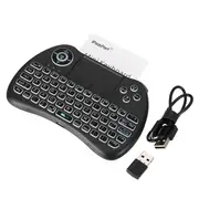 2.4G Wireless English Three Color Backlit Mini Keyboard Touchpad Air Mouse