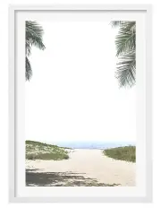 [Profile Australia] Australian Made Ocean Escape Art Print A1 Frame in White