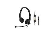 EPOS | Sennheiser IMPACT SC 60 USB ML Binaural Wideband Office headset, integrated call control, USB connect, Activegard protection, noise cancel mic,