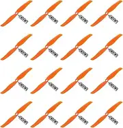 uxcell 6035 Propellers 6x3.5 Prop 2-Vane Fixed-Wing Orange Replacement Props with Adapter Rings for Airplane RC Plane, Pack of 16