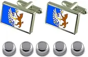 [Select Gifts] Shirt Dress Studs Kladno City Czech Republic Flag Cufflinks
