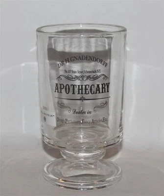 Large Balfour Apothecary Dr. H.GNADENDORFF Silver Writing Pedestal Tumbler NEW