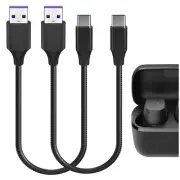 Geekria Type-C Charger Cable for Sennheiser ACCENTUMTrue Momentum True 4