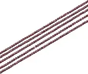 HOBBIESAY 5 Strands Natural Garnet Beads Strands About 960pcs 2mm Round Gemstone Faceted Loose Beads Red Quartz Stone Spacer Beads for Jewelry Craft Making, Hole: 0.4mm