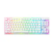 Razer DeathStalker V2 Pro Tenkeyless Wireless Low Profile Optical Gaming Keyboard (White Edition) - Linear Red Switch