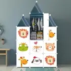 10-Cubes DIY Animal Portable Wardrobe Storage Organiser Clothes Closet Shelf