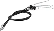 BQLZR 735mmx133mm Black Functional Recliner Cable Sofa Chair Settee Couch Furniture Replacement Parts Pack of 4