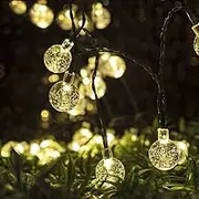 100/200LED Solar Globe String Lights Fairy Outdoor Festoon Party Garden Decor (12M 100LED)