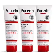 Eucerin Eczema Relief Body Cream 8 Ounce Pack of 3 24 Hour Hydration