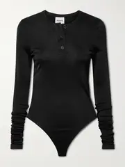 [KHAITE] KHAITE - Janelle Stretch-jersey Bodysuit - Black - x small x small Black