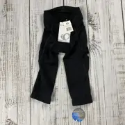 NWT PEARL iZUMi SUGAR THERMAL CYCLING TIGHTS 3QTR BLACK SOLID - WOMENS XS