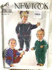 New Look Sewing Pattern Infants Sz 6-36 Months 3 Style Rompers