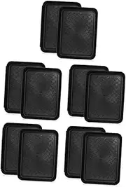 SAFIGLE 5sets Small Boot Tray Square Boot Mat Entryway Indoor Wet Shoe Mat Plastic Drip Comfortable and Lightweight 2pcs*5