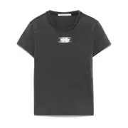 [Alexander Wang T] Alexander Wang T Puff Logo Shrunken T-shirt XS GREY