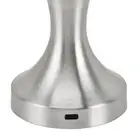(Silver)Metal Mushroom Table Lamp Iron 3 Color LED 1800mAh Type C Touch Sensor