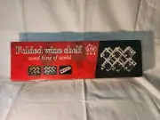 Folded Wine Rack Shelf Holds Up To 10 Bottles Wood OPW Sealed Box