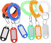 VILLFUL 12pcs Portable Key Tags with Labels Key Markers for Easy Identification for Use