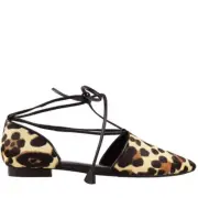 BNIB WITTNER "Sabino" Flats - Ocelot - Pony Hair Leather - Size 40
