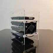 Acrylic Disk Test Bench Case Bracket DIY Enclosure Set Hard Drive 3.5 inch HDD