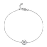 Solitaire Bracelet in Sterling Silver