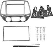 Yurefax Instrument Panel Radio Decorative Frame Instrument Stereo Panel Radio Frame, for Hyundai, I-20 I20 Car Radio Dashboard