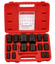 17 Piece 3/4 & 1 Dr Metric InHex Bit Socket Set BS-6817H