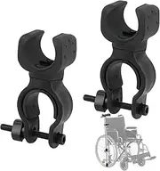 [Giantree] 2pcs Black Cane Holder for The Walker, Stick Universal Crutches Stick Bracket Accessories Wheelchair Accessories for Drive Rollator Walker Wheelchair Elderly Walkers Wheelchairs