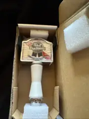 Rare NOS Pabst Blue Ribbon Shotgun Porcelain Steel 6" Draft Beer Tap Handle