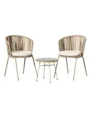 [Gardeon] 3-piece Outdoor Bistro Setting in Beige