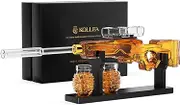 Birthday Gifts for Men Dad, Kollea Gun Whiskey Decanter Sets for Men with 2 Granade Glasses & Detachable Scope, Liquor Dispenser for Home Bar, Military Present for Father, Brother, Him, Anniversary