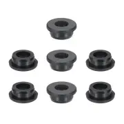 7 Pcs 1 1/16"(27mm)Drill Hole,11/16"(18mm)ID. Silicone Rubber Grommet, Black