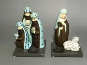 PartyLite P90852 Modern Shepherd & Three Kings Tealight Holders In Original Box