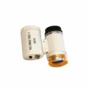 60X White LED Mini UV Light Illuminated Pocket Microscope Loupe Magnifier stamps