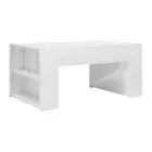 Coffee Table 100X60X42 Cm Chipboard High Gloss White