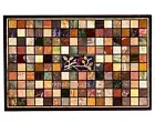 Multicolor Stone Inlay Work Dining Table Top Rectangle Marble Restaurant Table