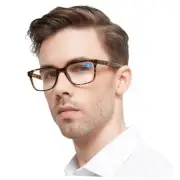 Blue Light Blocking Reading Glasses for Men Computer Readers Brown 2.5 x
