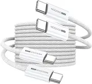MOGOOD USB C Cable, USB C to USB C Cable(2Pack/3M), 60W USB C Cable Fast Charger Cord for iPhone 15/15 Pro/15 Plus/15 Pro Max,MacBook Pro,iPad Air 4,Samsung Galaxy S23 S22 S21 Ultra(White)