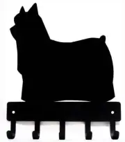Yorkie Key Rack Dog Leash Hanger - Yorkshire Terrier Made in the USA