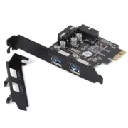 PCIE TO 2 Port USB 3.0 PCI-e Internal 20Pin Adapter PCI Express FL1100 chipset