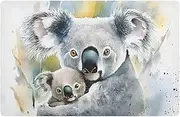ZRYSMY Doormat Koala Cute Watercolor Funny Cute Front Doormat Doormat for Outdoor Indoor Entrance Low Profile Non-Slip Floor Mats for Home Decor 20” x 32”