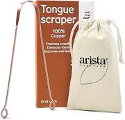 (1) - Copper Tongue Cleaner Naturally anti microbial Proven to prevent oral health diseases and boost immunity Ayurveda tongue scraper Must have for dental hygiene Easy to use and clean Environmentally friendly Arista (1)