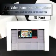 10 SNES Trays Super Nintendo Reproduction Tray Inserts White Box Lot