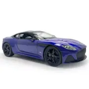 1:24 Aston Martin DBS Superleggera Diecast Model Car Alloy Metal Collection Blue