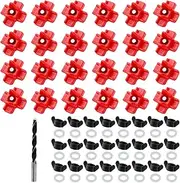 Chicken Waterer Nipples Automatic Poultry Nipples Horizontal Side Mount Chicken Drinkers Automatic with Drill bit, Chick Waterer for Poultry Chicken Quail Duck (24 Pcs)