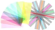 GANAZONO Bookmark Set 16pcs Guided Reading Strips Highlighters for Boys and Girls Book Markers Plastic