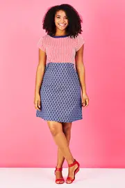 Capsleeve Tunic Dress--HAND-119